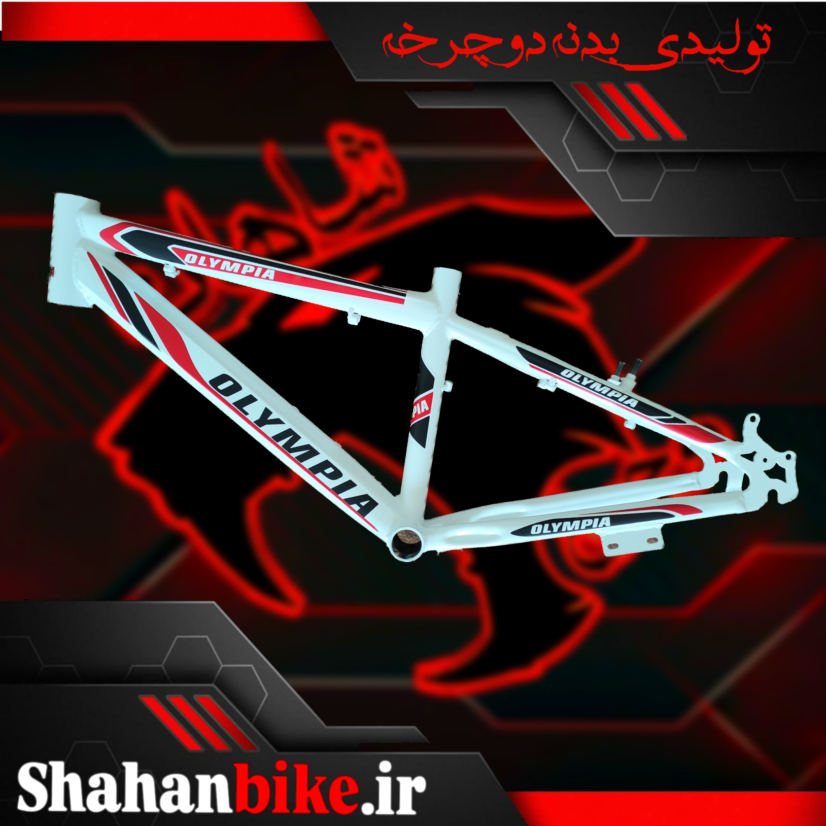 بدنه دوچرخه ۲۰ خام (بدون برچسب)